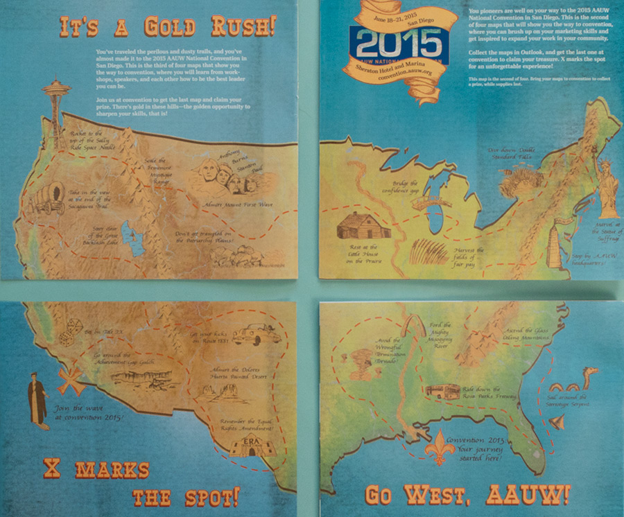 AAUW Convention Map ad series